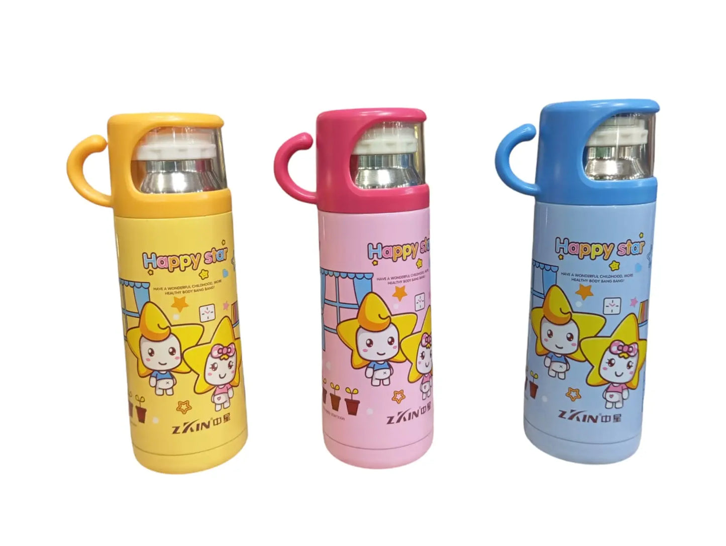 Happy Star Stainless Steel Water Bottle 350ml - Triple-M Store