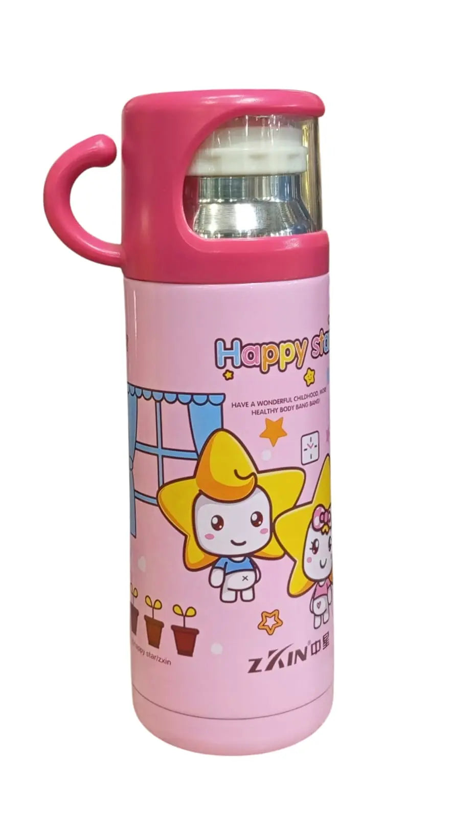 Happy Star Stainless Steel Water Bottle 350ml - Triple-M Store