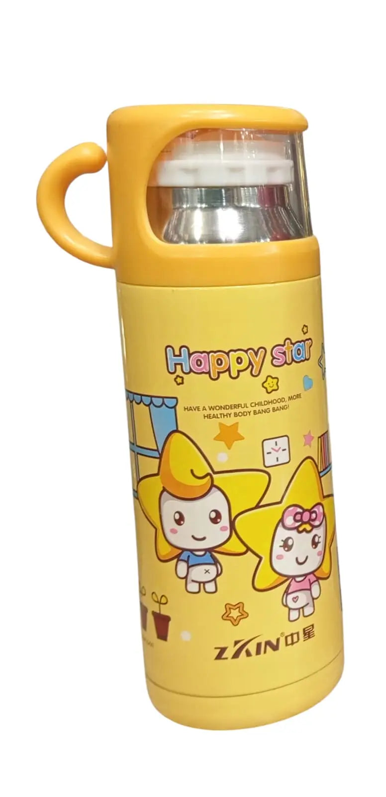 Happy Star Stainless Steel Water Bottle 350ml - Triple-M Store