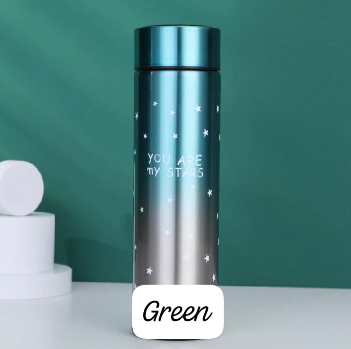 Star LED Temperature Water Bottle 500ml | Stainless Steel Hot & Cold - Triple-M Store